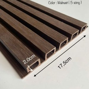Alternative view of Tấm ốp phủ ASA 5 sóng gỗ nhựa ngoài trời LW-W175H20