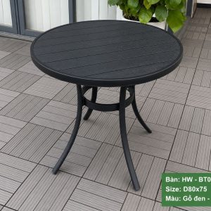 BÀN TRÒN CÀ PHÊ SÂN VƯỜN HW-BT02DD