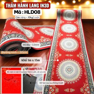 Alternative view of Thảm đường dẫn, hành lang in 3D- D08