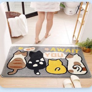 Thảm chùi chân siêu mềm đáng yêu LOVELY