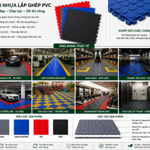Alternative view of Thảm ghép cao su 50 cm *50 cm chống ăn mòn và bức xạ