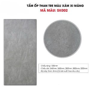 Alternative view of Tấm ốp sợi than tre GREENSK- XI MĂNG 8mm TẠI THANH HOÁ