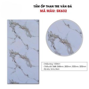 Alternative view of Tấm ốp sợi than tre GREEN- VÂN ĐÁ 8mm TẠI THANH HOÁ